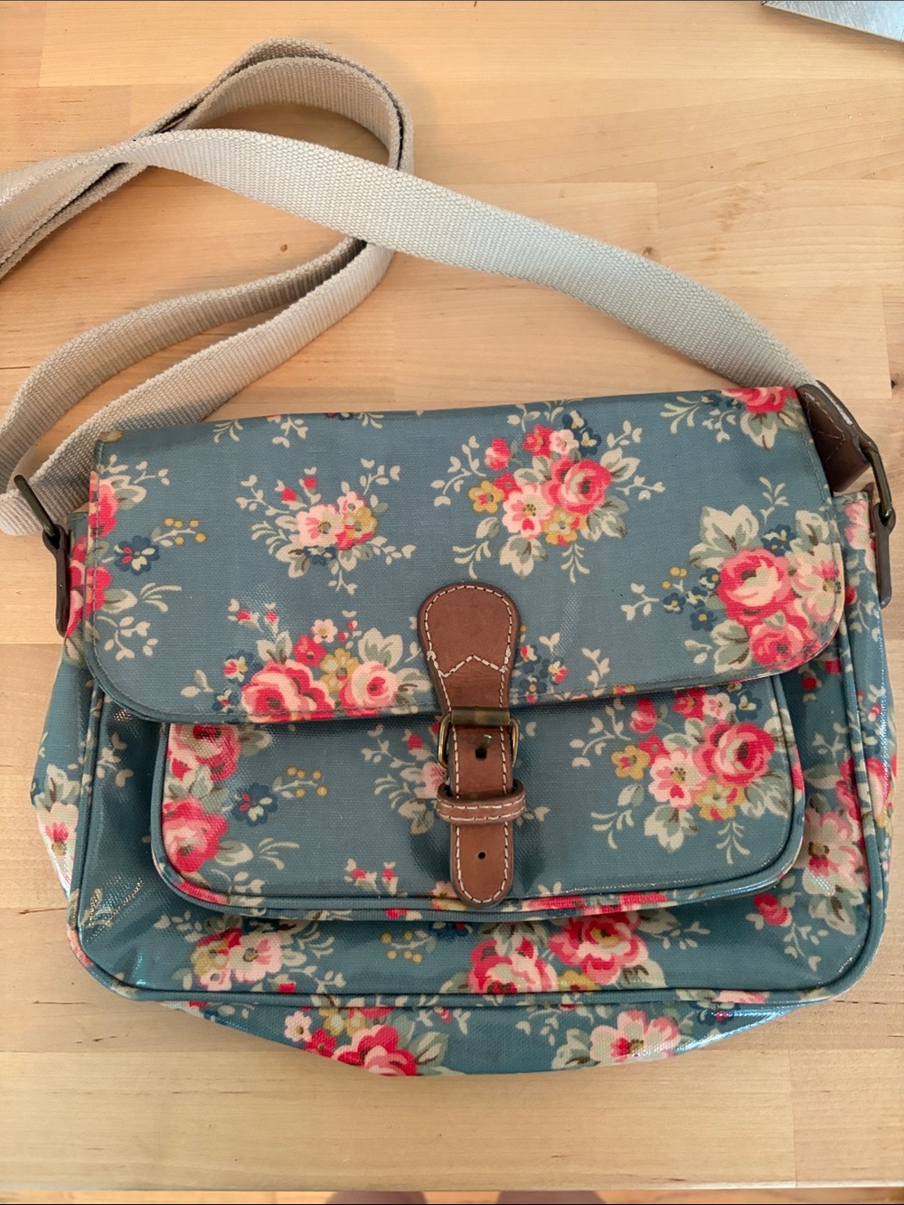 Cath Kidston Blue/pink floral bag